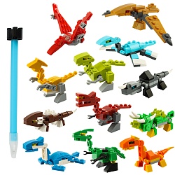 ручка шар. синяя "конструктор"