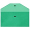 папка-конверт на кнопке с6 150мкм прозрачная зелёная