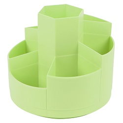 органайзер настольный пластиковый 7 отделений салатовый