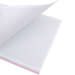 Блокнот 15,5*21см 80л на пластиковых кольцах в клетку "Цветы"