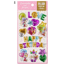 наклейки объёмные ассорти