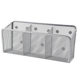 органайзер магнитный металлический 3 отделения серый