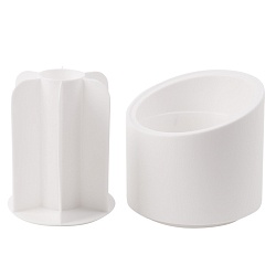 органайзер настольный пластиковый вращающийся 6 отделений  белый