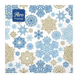салфетка бум. 3-х слойная вальс снежинок 33*33см (20шт.уп.)