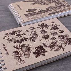 Блокнот 10*14см  80л крафт обложка на гребне