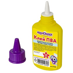 клей пва  65г юнландия (бумага, картон, дерево)