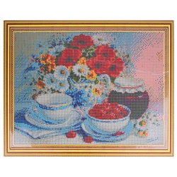 алмазная живопись  40*50см  время чаепития