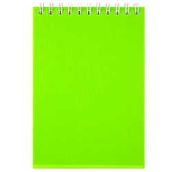 Блокнот 10*14см  60л пластиковая обложка ассорти на гребне