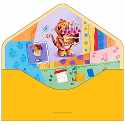 открытка-конверт для денег "бархатный"