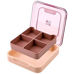 таблетница мини на день, 4 приема 9*9*2 см