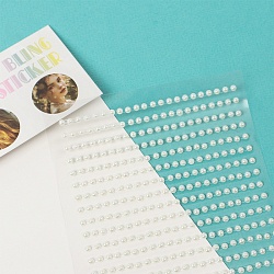 наклейки-стразы "жемчужины" цвет белый