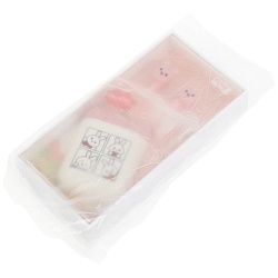 наушники с чехлом розовые