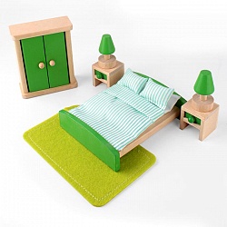 набор мебели деревянной "спальня" 