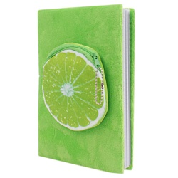 Блокнот 14,5*21см 80л "Фрукты" с монетницей ассорти