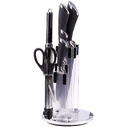 ножи в наборе 5шт. с ножницами и точилом