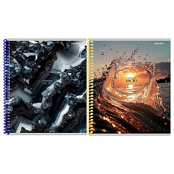 тетрадь  96л кл. цветная спираль "крупные планы"