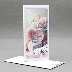 открытка-конверт  ручной работы "в день свадьбы"