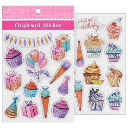 наклейки бумажные 2шт в наборе ассорти