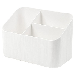 органайзер настольный пластиковый 3 отделения белый