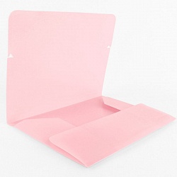 папка на резинке а4  ice розовая