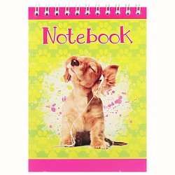 Блокнот 10*14см  60л  "Животные" на гребне