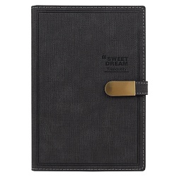 ежедневник а5 недатиров. 100л обложка кож.зам.  на магнитной застёжке 