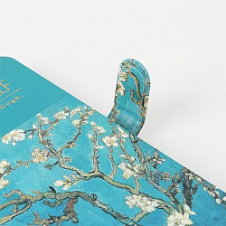 Блокнот 13*19см 112л "Цветущий миндаль" на магнитной застежке 