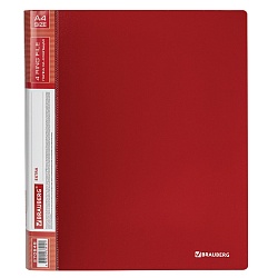 папка с 4-мя кольцами 25мм 0,7мм красная