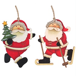 подвески новогодние в наборе 2шт. санта