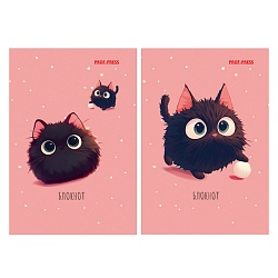 Блокнот А7  48л "Пушистик" на склейке