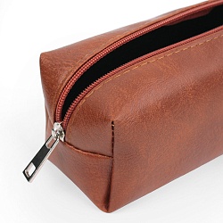 пенал мягкий тубус кожзам (коричневый)