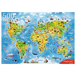 пазлы  500 элементов карта мира