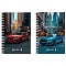 книжка записная  а6  80л "шикарные автомобили-2" обложка цвет. на гребне