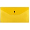 папка-конверт на кнопке с6 150мкм прозрачная жёлтая