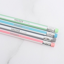 карандаш ч/г пластиковый с ластиком xo