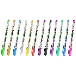 набор ручек гел. 12 цветов с блёстками 0,7мм