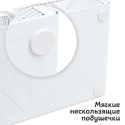 органайзер настольный металлический белый