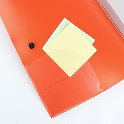 папка на резинке а4 внутри 5 двойных уголков diamond оранжевая