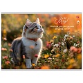 Альбом для рисования 20л. на скрепке "Милые котики-1"