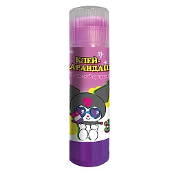 клей-карандаш 15гр "kuromi" на пвп-основе, цветной