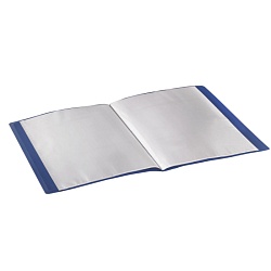 папка  20 файлов "staff" синяя 0,5мм