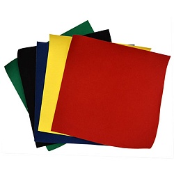 бумага цветная бархатная  20х20 5л. 5цв. 