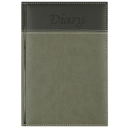 ежедневник 14*20,5см недатиров. 192л  обложка кожзам  2-х цв 