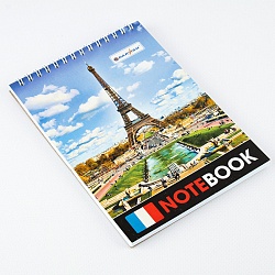 Блокнот 13*18см  48л "Города" на гребне