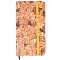 книжка  записная  8,5*16см "darvish" обложка "пробка" на резинке ассорти