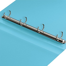 папка с 4-мя кольцами 40мм 500мкм пастель голубая