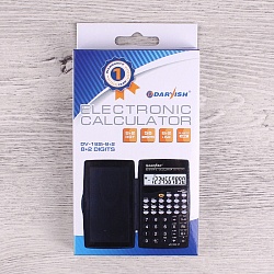 калькулятор инженерный 8+2разряда  "darvish" 120*73*12мм 56 функций