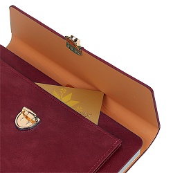 ежедневник а5 недатиров. 100л обложка кож.зам. с карманом на застёжке