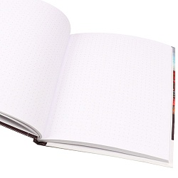 книжка  записная  а5  80л в точку "красивая архитектура" 7бц, лён