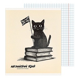 тетрадь предметная  48л кл английский язык "bad cat" 
